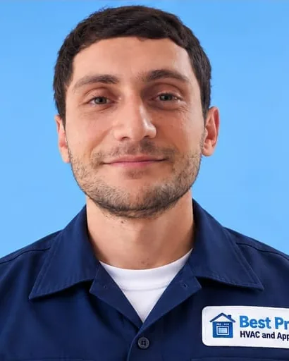Arthur Arakelyan, technician at Best Price HVAC and Appliance