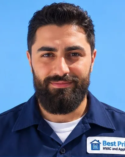 Edward Sarkisyan, technician at Best Price HVAC and Appliance