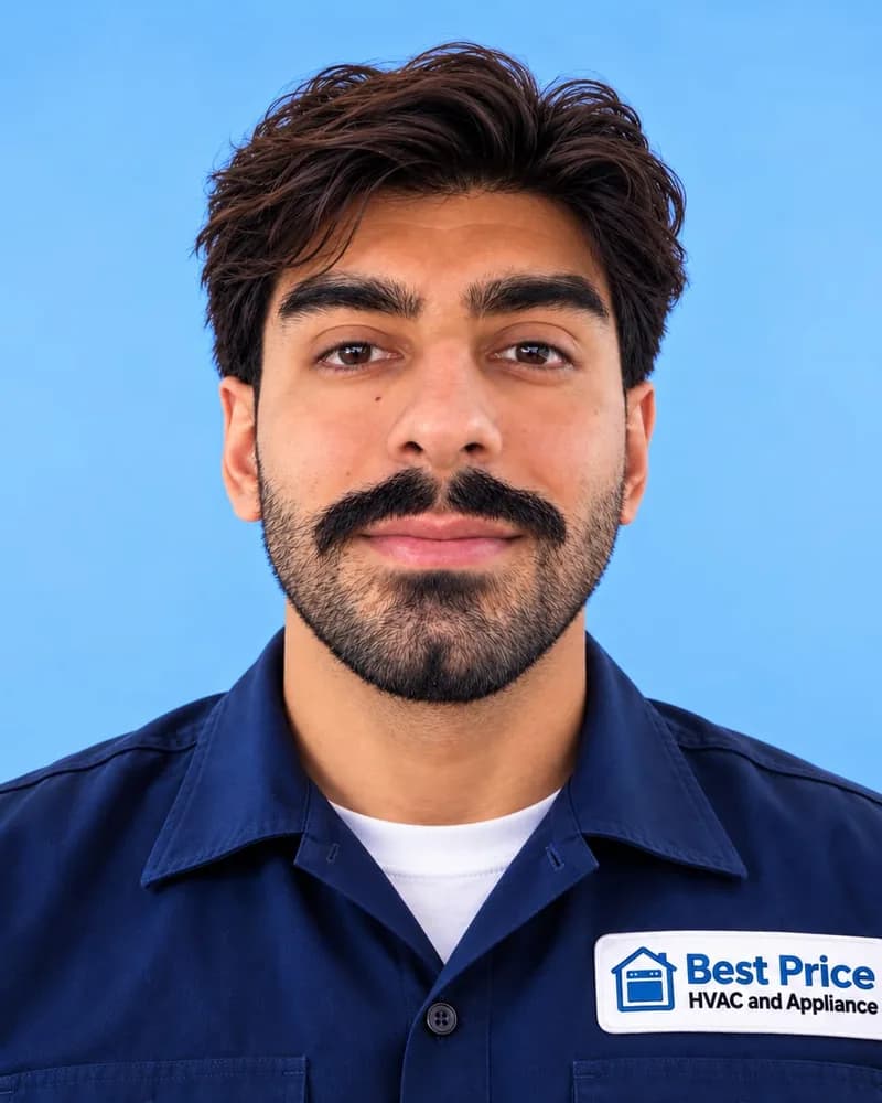 Eric Bautista, technician at Best Price HVAC and Appliance