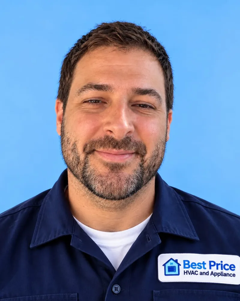 Matthew Dobbins, technician at Best Price HVAC and Appliance